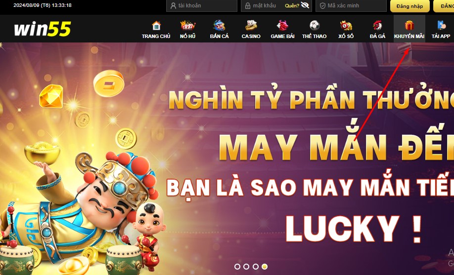 Khuyến mãi Win55 mang đến cơ hội gia tăng vốn cược