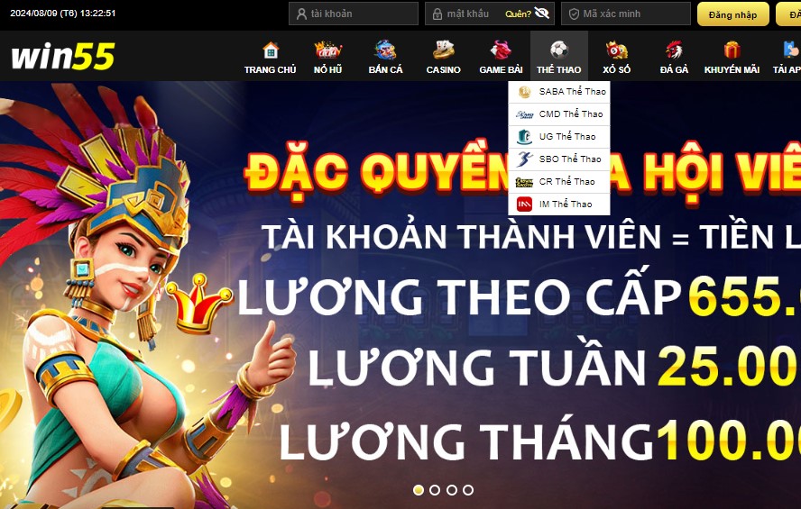 Thể thao Win55 sân chơi giải trí đặc sắc dành cho anh em